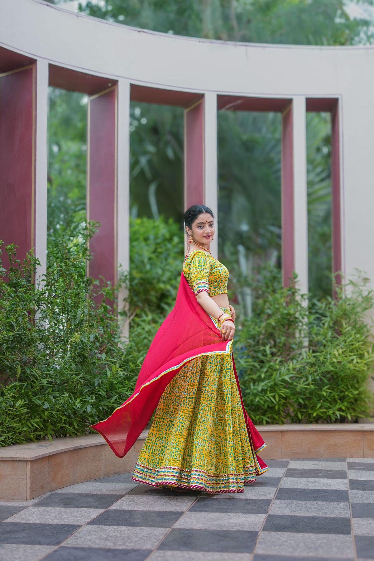 Marud Gulaal Printed Lehenga Choli Set 2