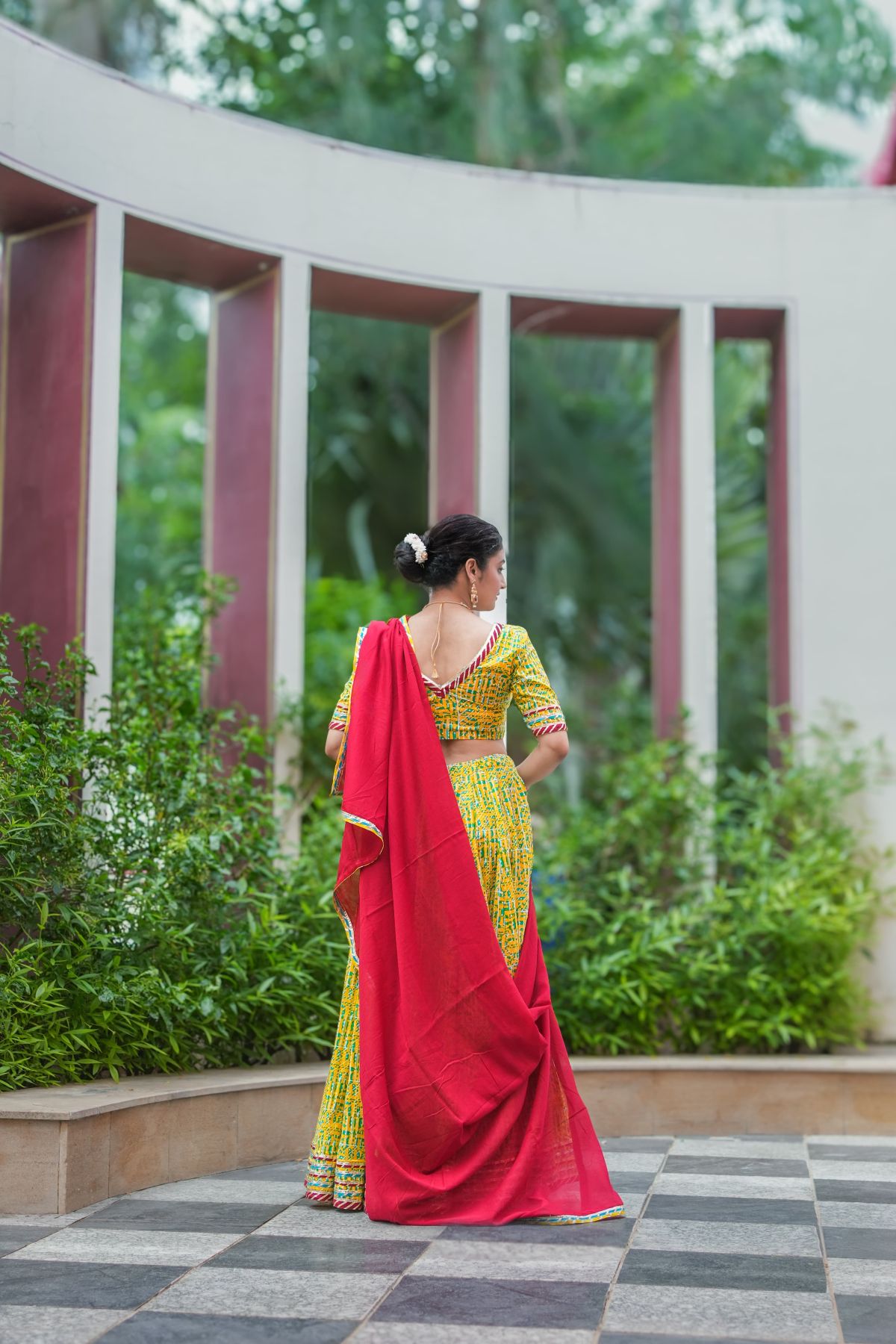 Marud Gulaal Printed Lehenga Choli Set 5