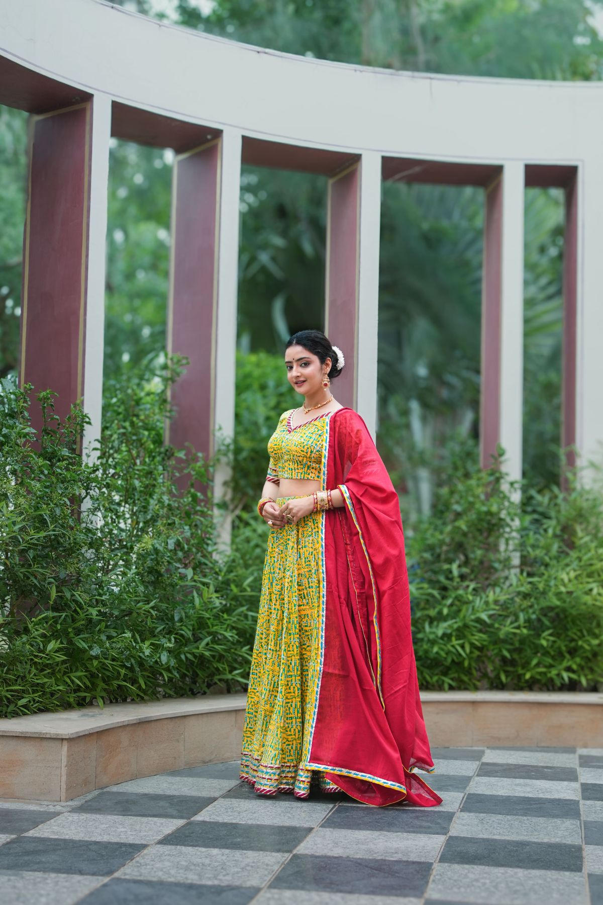 Marud Gulaal Printed Lehenga Choli Set 3