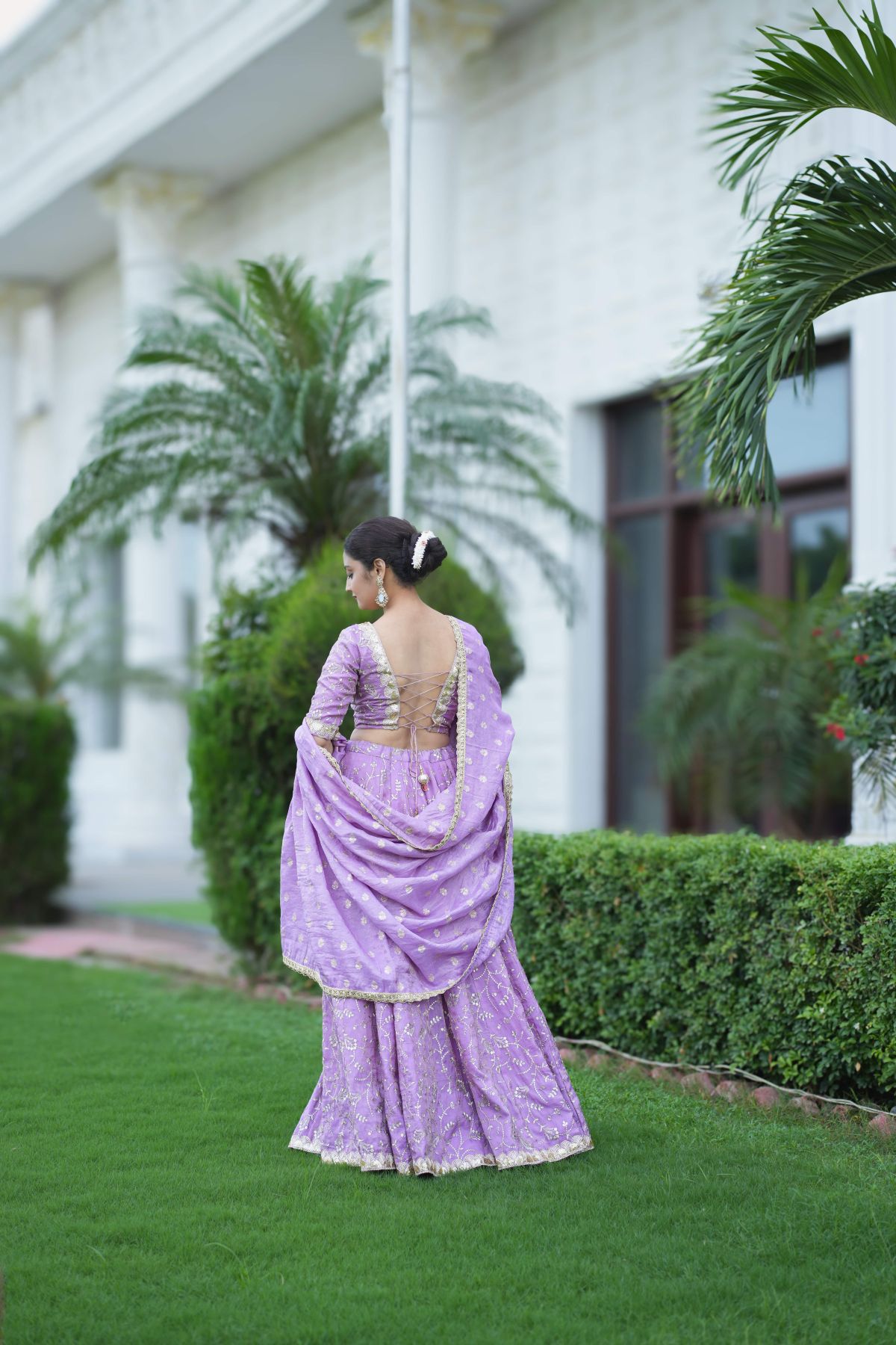Lavender Gold Crush Lehenga Set  4