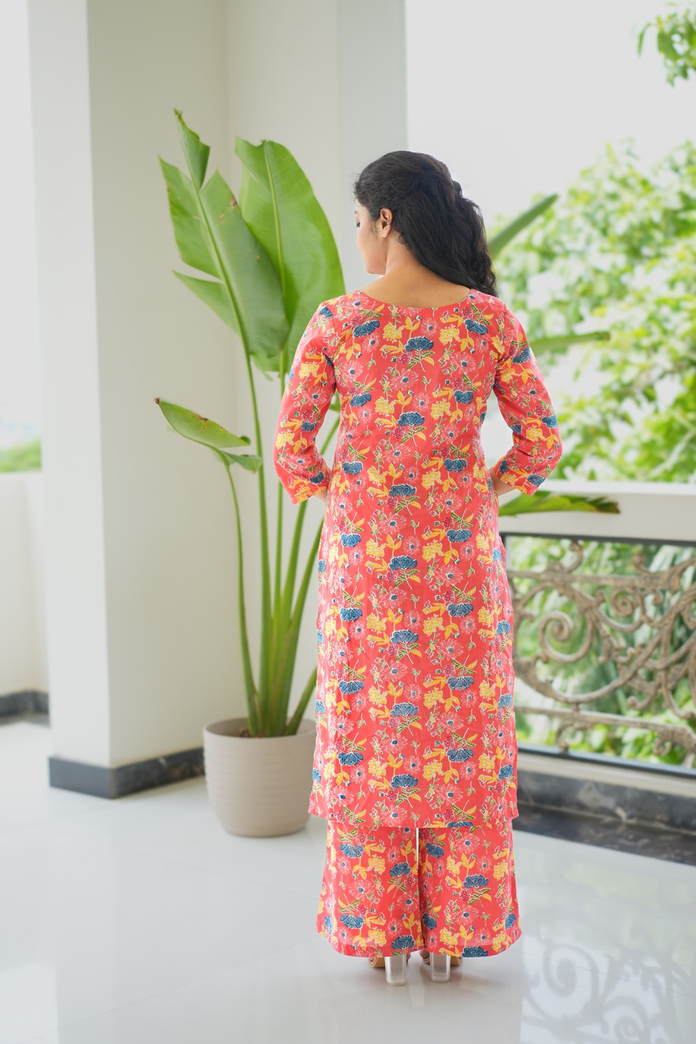 Flamingo Cotton suit set 3