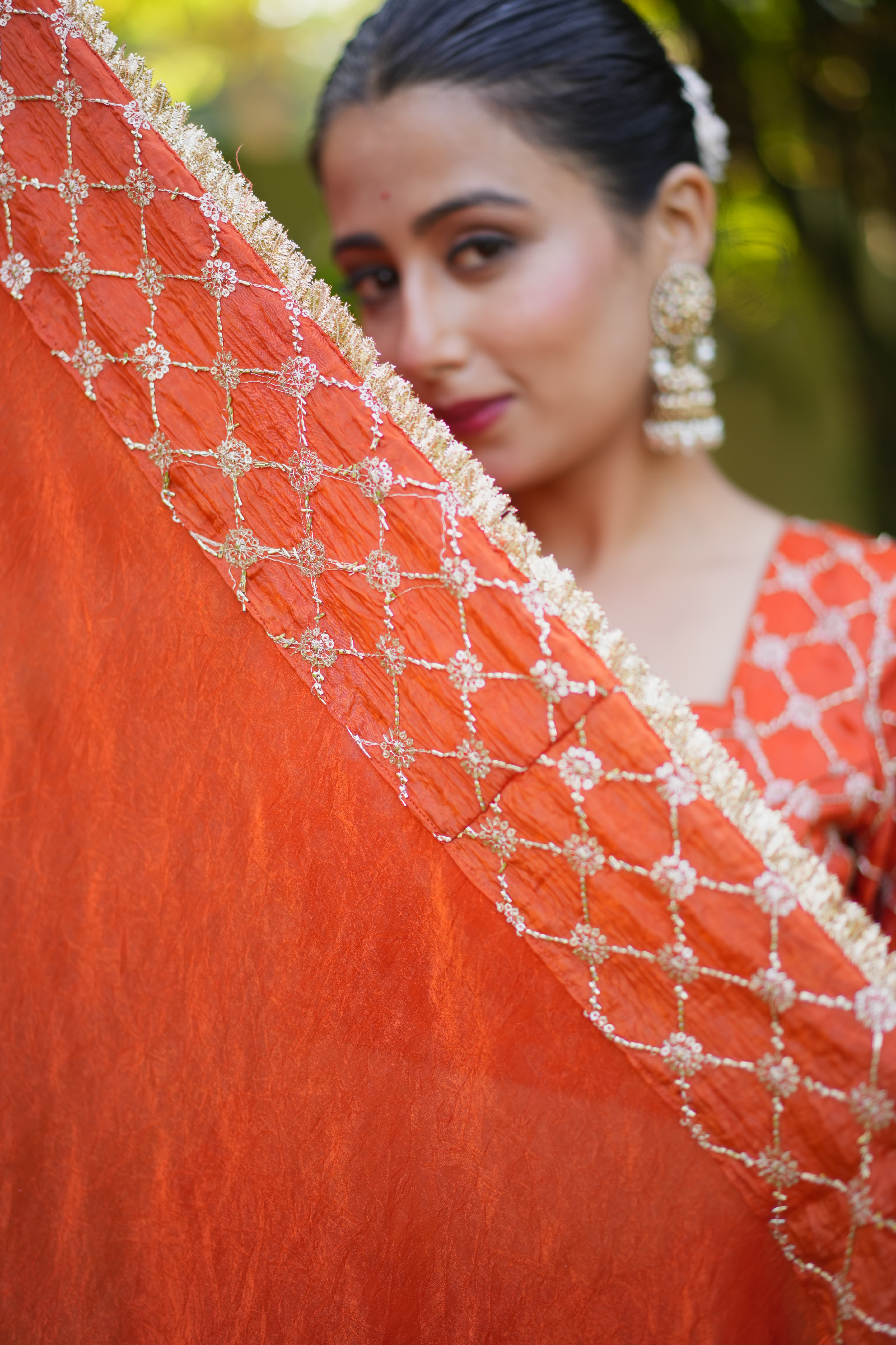 Rust Orange Crush Lehenga Set 4