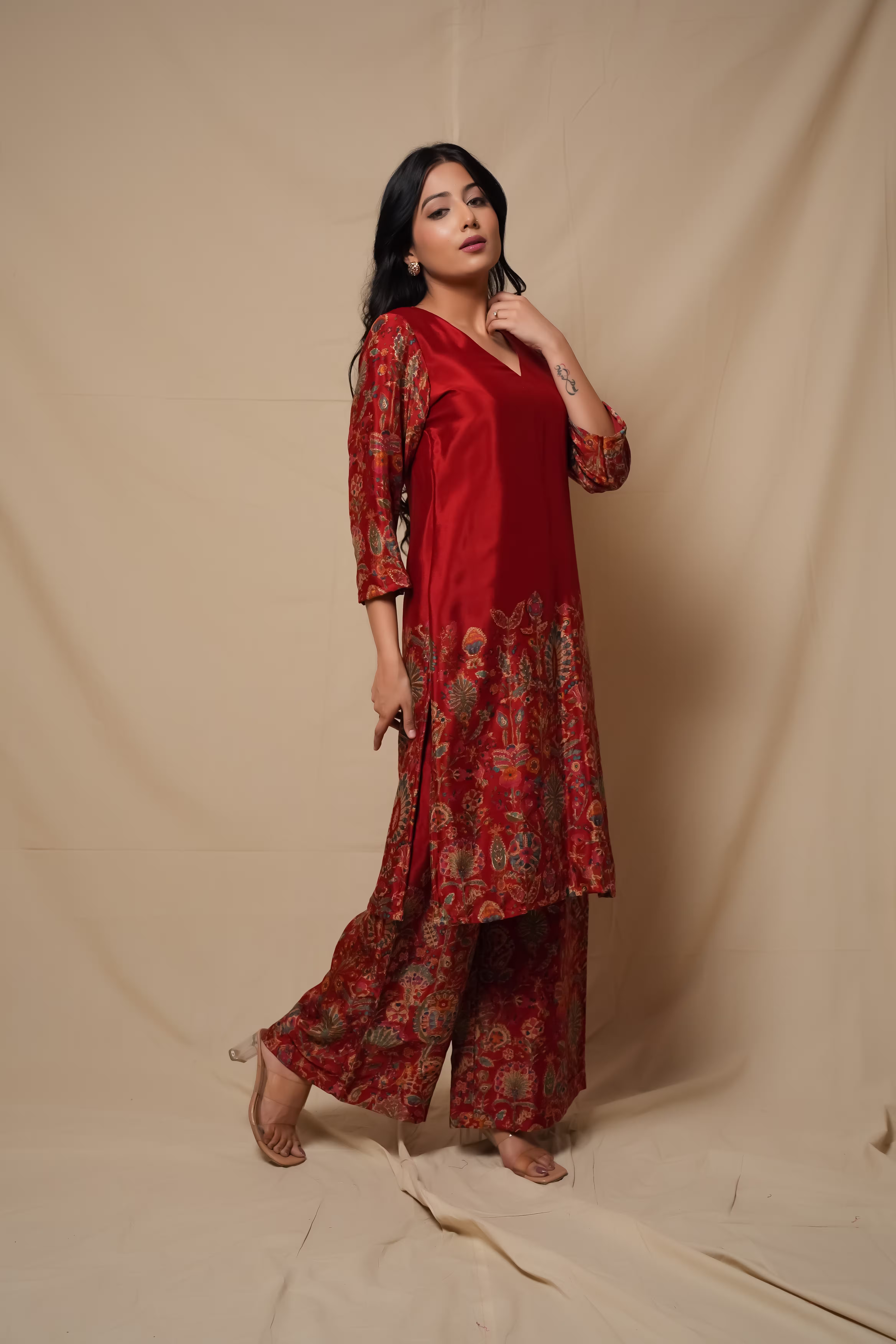 Zaria Foil Print Co-ord Set 3