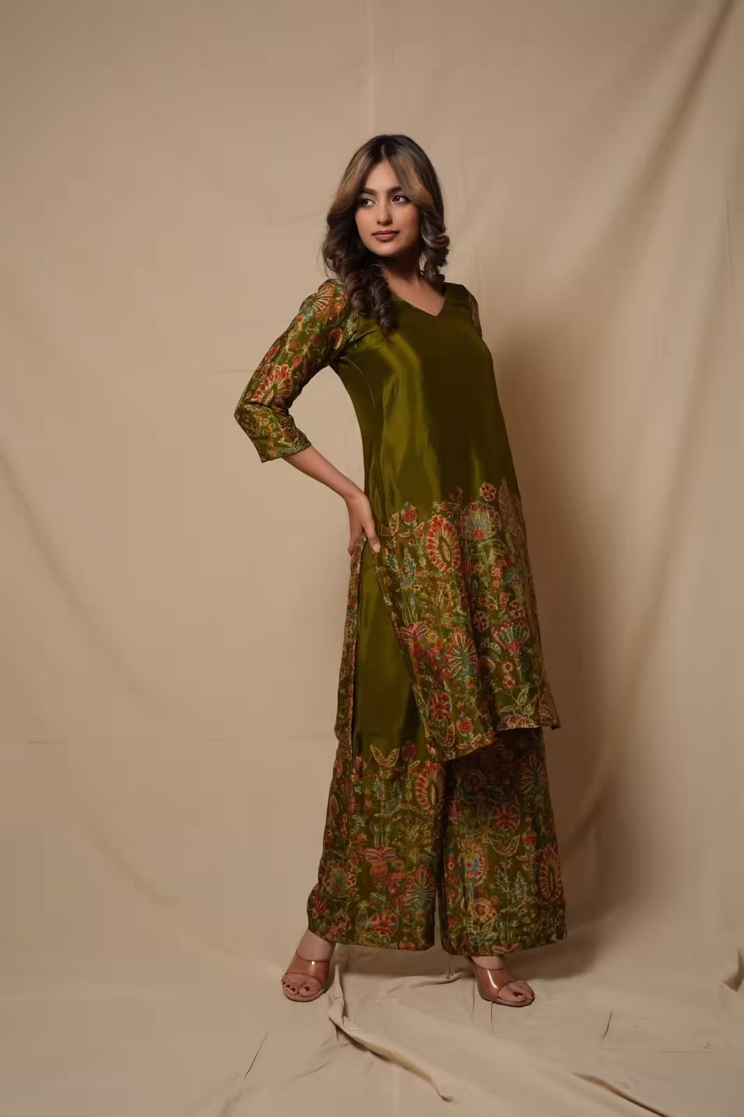 Zaria Foil Print Co-ord Set