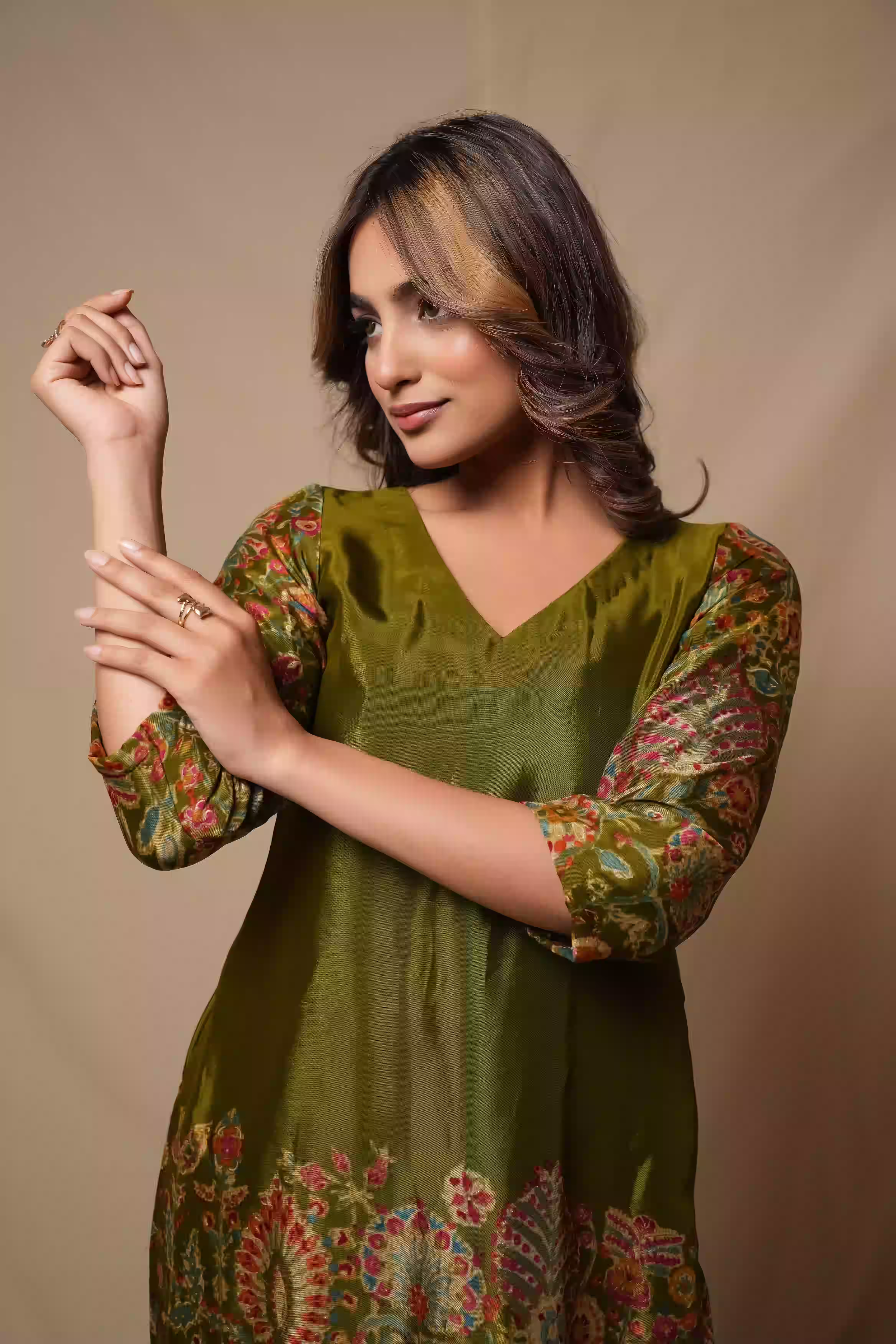 Zaria Foil Print Co-ord Set 4