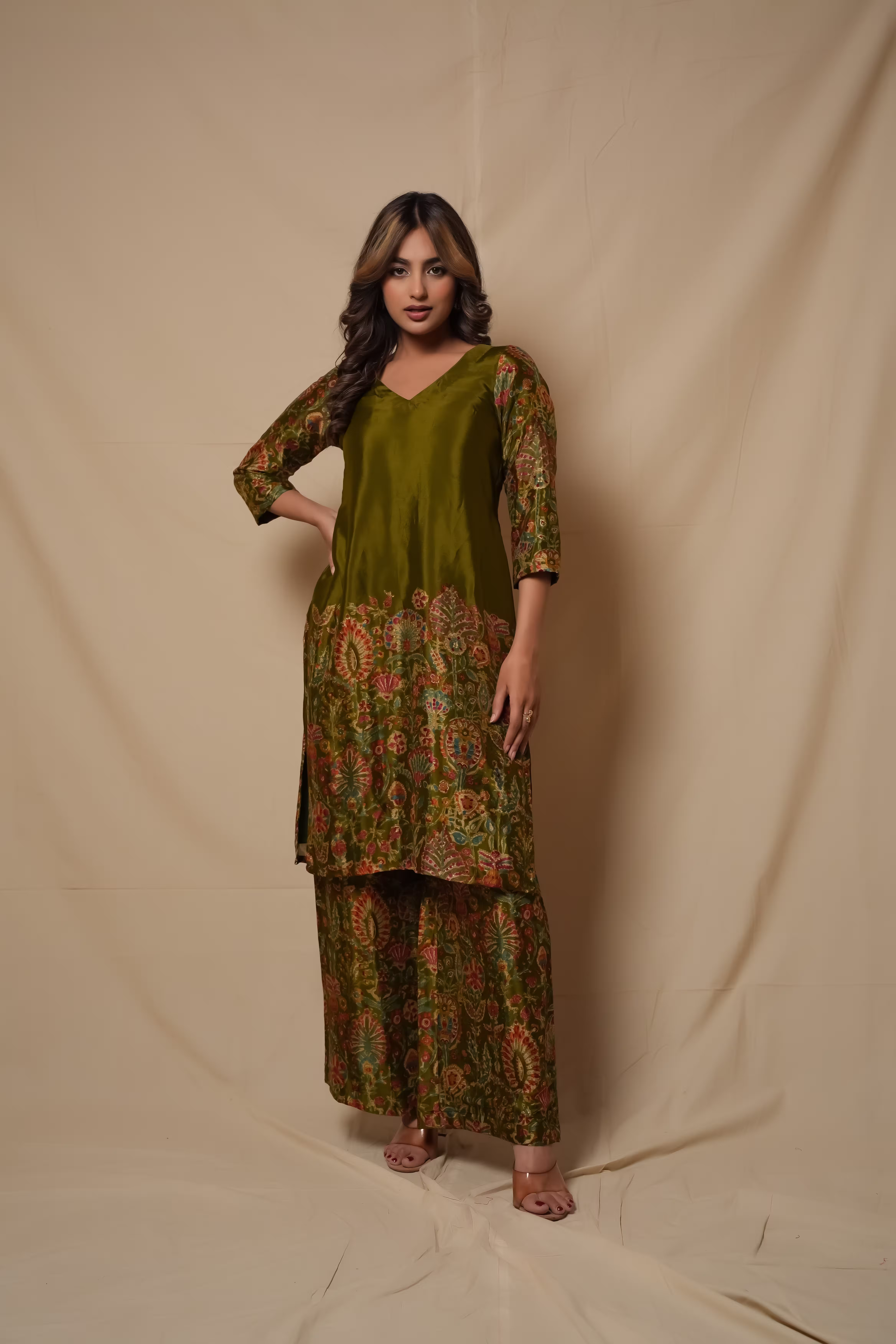 Zaria Foil Print Co-ord Set 2