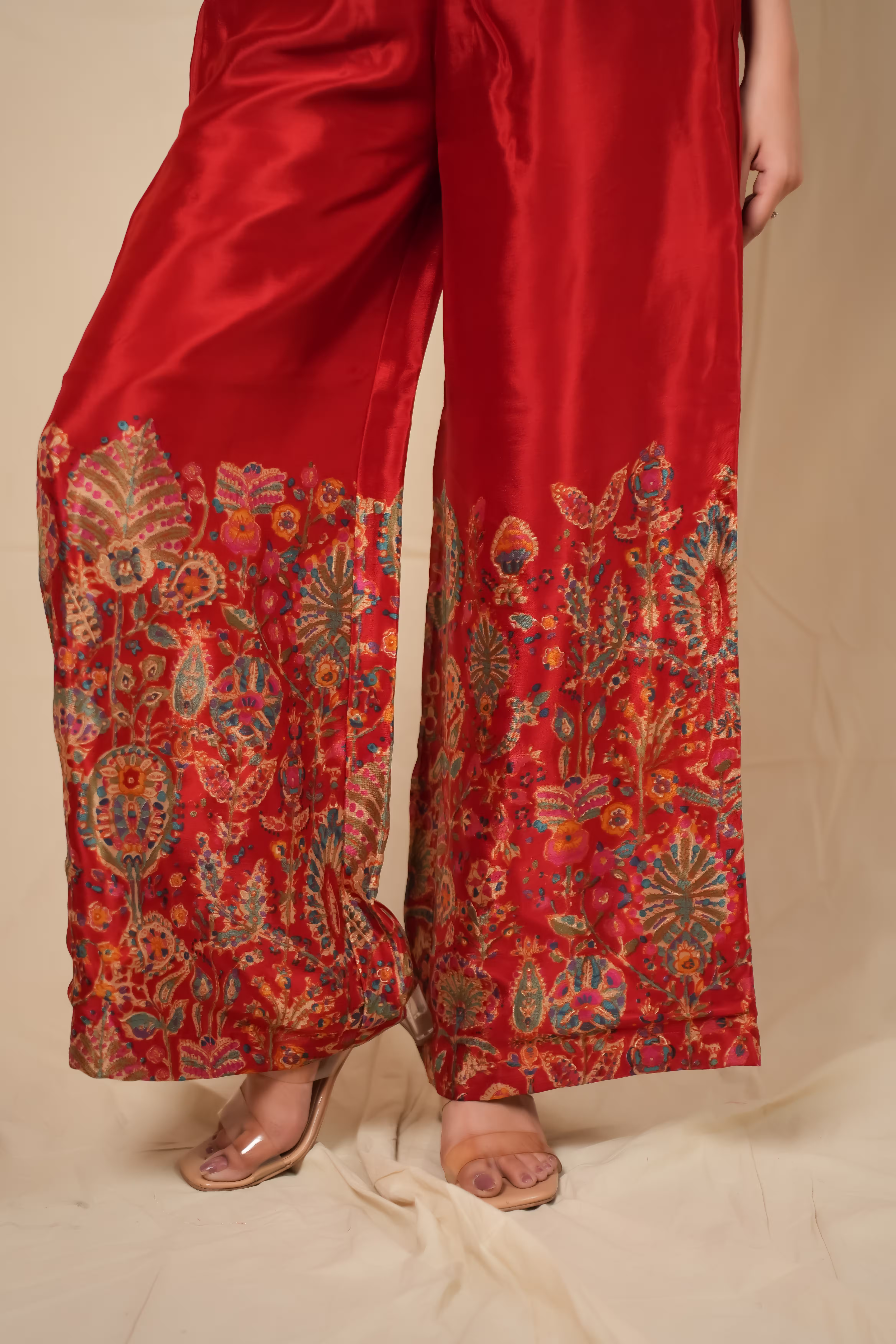 Zaria Foil Print Crop Co-ord Set 3